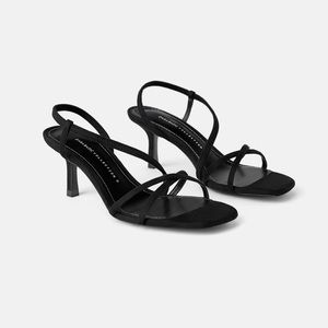 Zara square toe heels